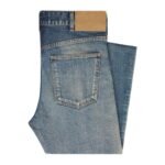 CELINE SKINNY JEANS IN TRAIL WASH DENIM