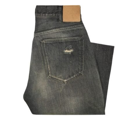 CELINE WESLEY JEANS IN BLACK PARADISO WASH DENIM
