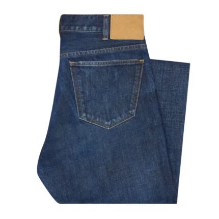 CELINE KURT JEANS IN INDIGO DARK STONE WASH DENIM