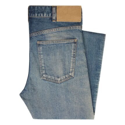 CELINE SKINNY JEANS IN TRAIL WASH DENIM