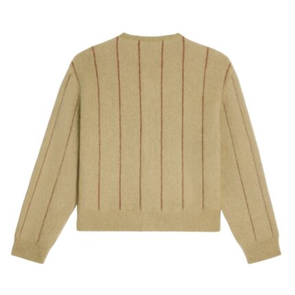 CELINE CARDIGAN JACKET IN BRUSHED MOHAIR LIGHT CAMEL