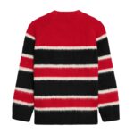 CELINE OVERSIZED CREW NECK SWEATER IN BRUSHED STRIPED COTTON