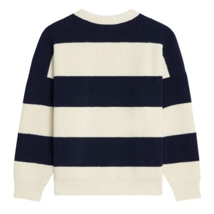 CELINE OVERSIZED SWEATER IN STRIPED COTTON