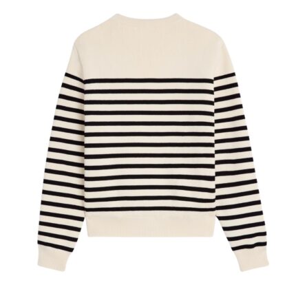 CELINE CREW NECK MARINIÈRE SWEATER IN COTTON
