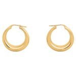 CELINE FORMES ABSTRAITES HOOPS IN BRASS WITH GOLD FINISH