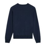 CELINE TRIOMPHE CREW NECK SWEATER IN WOOL NAVY