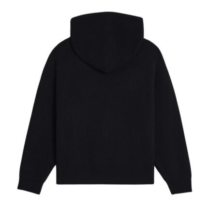 CELINE HOODED SWEATER IN RIBBED WOOL