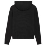 CELINE TRIOMPHE HOODED SWEATER IN WOOL AND CASHMERE BLACK-OFF WHITE