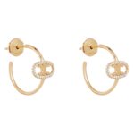 CELINE MAILLON TRIOMPHE HOOPS IN YELLOW GOLD AND DIAMONDS