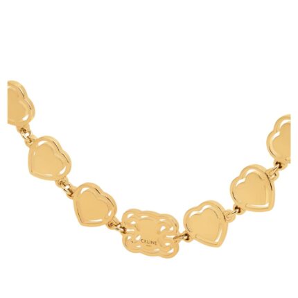CELINE CŒUR NECKLACE IN BRASS WITH GOLD FINISH