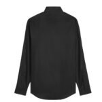CELINE LOOSE SHIRT WITH INVERTED COLLAR IN COTTON POPLIN BLACK
