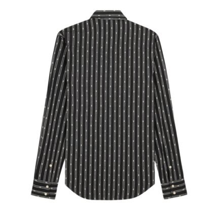 CELINE WESTERN SHIRT IN TRIOMPHE STRIPED COTTON