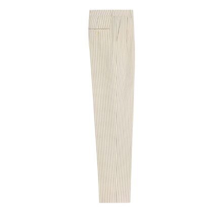 CELINE KEITH PANTS IN STRIPED WOOL GABARDINE