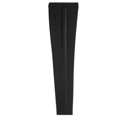 CELINE CLASSIC TUX PANTS IN GRAIN DE POUDRE