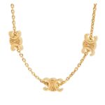 CELINE MINI TRIOMPHE BRACELET IN BRASS WITH GOLD FINISH