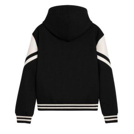 CELINE HOODED JACKSON TEDDY JACKET IN TEXTURED WOOL