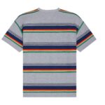 CELINE TRIOMPHE LOOSE T SHIRT IN JERSEY COTON RAYURE SURF MULTICOLOR