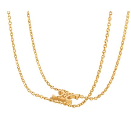 CELINE TRIOMPHE SUSPENDED BRACELET IN BRASS WITH GOLD FINISH