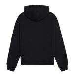 CELINE TRIOMPHE LOOSE ZIPPED HOODIE IN CASHMERE COTTON BLACK