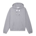 CELINE LOOSE HOODIE IN COTTON FLEECE LIGHT GREY