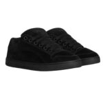 CELINE HUNTINGTON LOW LACE UP SNEAKER IN SUEDE CALFSKIN AND MESH BLACK