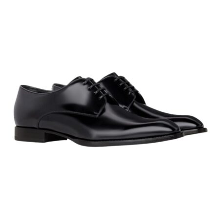 CELINE TUXEDO DERBY IN POLISHED BULL