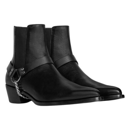 CELINE CAMARGUE BIKER CHELSEA BOOT IN CALFSKIN VEGETAL TANNING