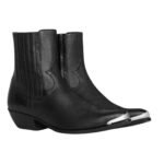 CELINE CRUISER BOOTS CHELSEA WITH METAL TOE IN CALFSKIN
