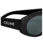 CELINE MONOCHROMS 07 SUNGLASSES IN ACETATE BLACK