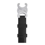 CELINE MEDIUM TRIOMPHE BELT IN TAURILLON LEATHER BLACK