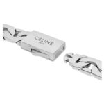 CELINE MESH NECKLACE IN STERLING SILVER WITH RHODIUM FINISH