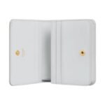 CELINE TRIOMPHE COMPACT WALLET IN SHINY CALFSKIN MOON