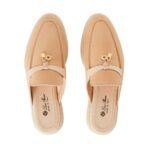 LORO PIANA CHARMS WALK BABOUCHE LOAFER LEMON MERINGUE