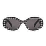CELINE TRIOMPHE 01 SUNGLASSES IN ACETATE VICHY