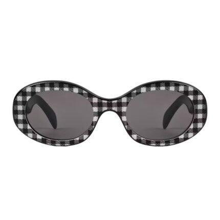 CELINE TRIOMPHE 01 SUNGLASSES IN ACETATE VICHY