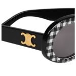 CELINE TRIOMPHE 01 SUNGLASSES IN ACETATE VICHY