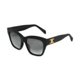 CELINE TRIOMPHE 09 SUNGLASSES IN ACETATE BLACK