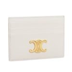 CELINE CARD HOLDER TRIOMPHE IN SHINY CALFSKIN RICE