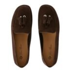 LORO PIANA DOT SOLE WALK LOAFER CHOCOLATE