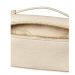 LORO PIANA EXTRA POCKET MINI POUCH LIGHT TRAVERTINE