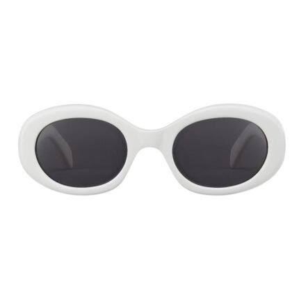 CELINE TRIOMPHE 01 SUNGLASSES IN ACETATE WHITE