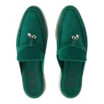 LORO PIANA BABOUCHE CHARMS WALK LOAFER FOREST LEAVES