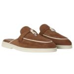 LORO PIANA CHARMS WALK BABOUCHE LOAFER ROCKY ROAD