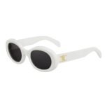 CELINE TRIOMPHE 01 SUNGLASSES IN ACETATE WHITE