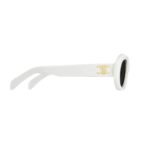 CELINE TRIOMPHE 01 SUNGLASSES IN ACETATE WHITE