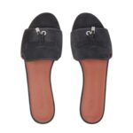 LORO PIANA SUMMER CHARMS SANDAL BLUE GREEN