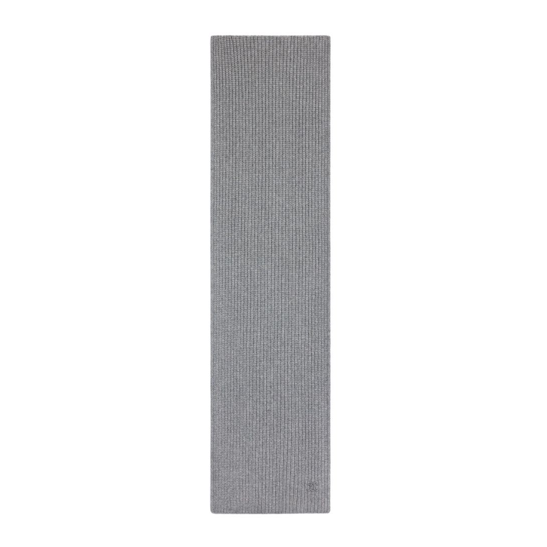 3 CELINE TRIOMPHE SCARF IN SCOTTISH CASHMERE MEDIUM GREY