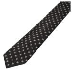 CELINE THIN TIE IN MINI TRIOMPHE SILK JACQUARD