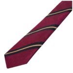CELINE THIN TIE IN BLASON SILK JACQUARD