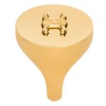 CELINE TRIOMPHE SIGNET RING IN BRASS WITH GOLD FINISH